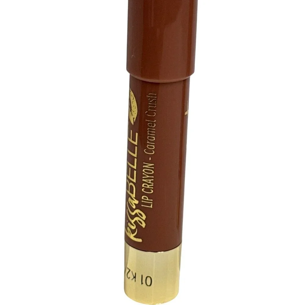 Kissabelle Belle Lip Crayon Caramel Crush Lipstick Shea Butter x 2 NEW 2.7g